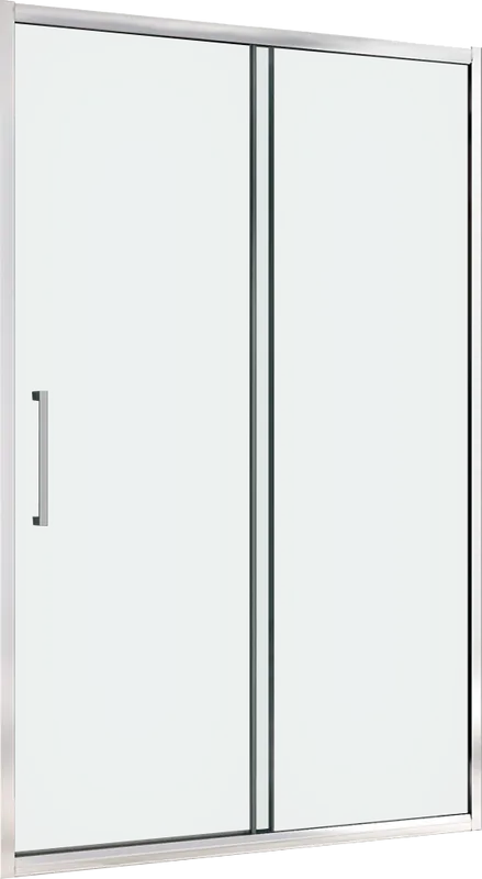 Душевая дверь в нишу Abber Schwarzer Diamant AG30140H 140 см, профиль хром, стекло прозрачное Sancos — официальный сайт