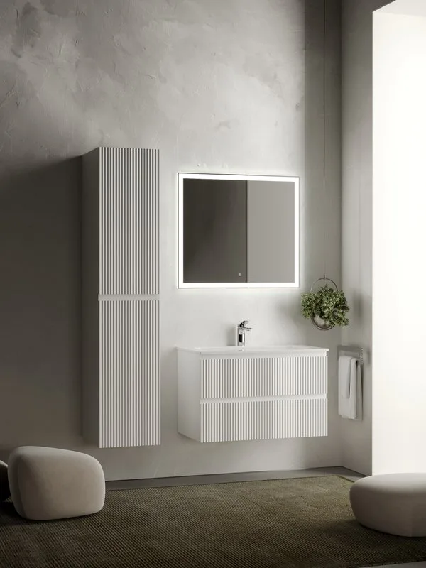 Тумба под раковину Sancos Snob R 80 подвесная Bianco (белый), SNR80W Sancos — официальный сайт