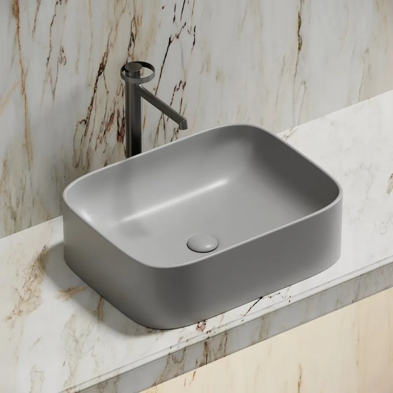 Накладная раковина Ceramicanova Element CN6052MSG серая матовая Sancos — официальный сайт