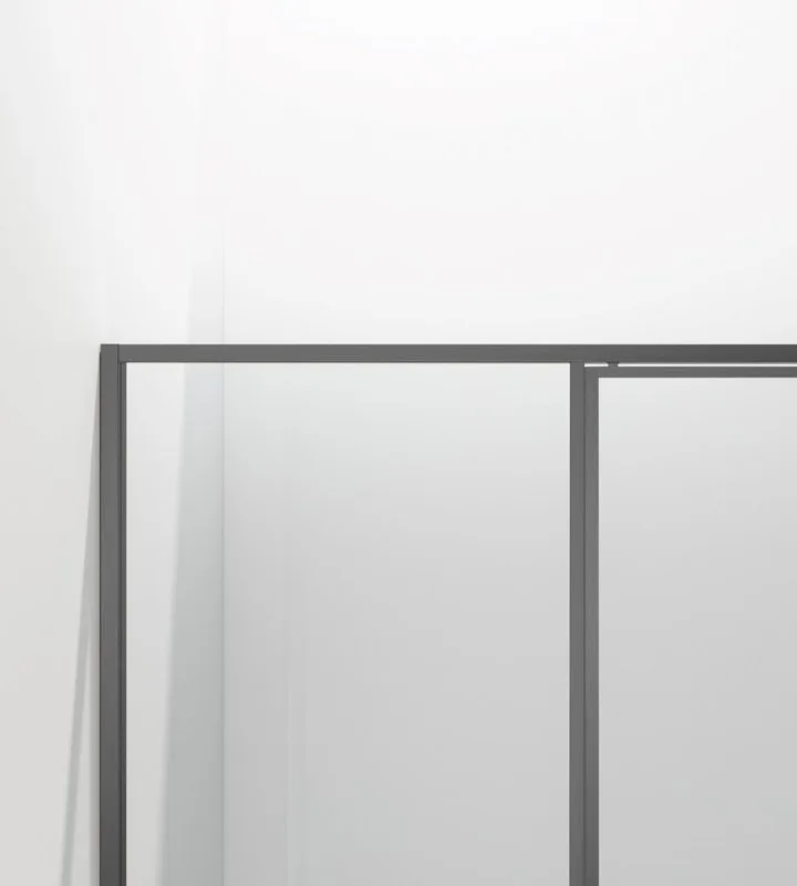 Душевая дверь Vincea Slim 8mm VDP-4SL120CLGM, вороненая сталь, стекло прозрачное Sancos — официальный сайт