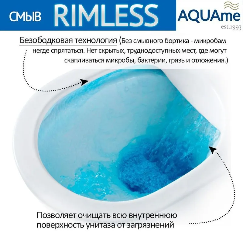 Унитаз безободковый подвесной с сиденьем микролифт, технология смыва Rimless, серый матовый Sancos — официальный сайт