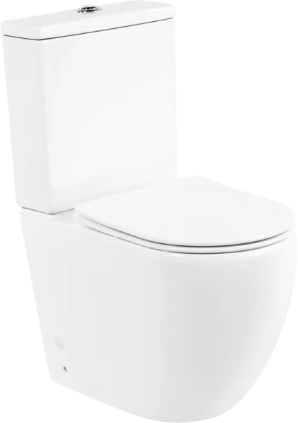 Унитаз-компакт напольный BelBagno Amanda BB051CPR BB051SC с микролифтом, безободковый, глянцевый бел Sancos — Оригинал