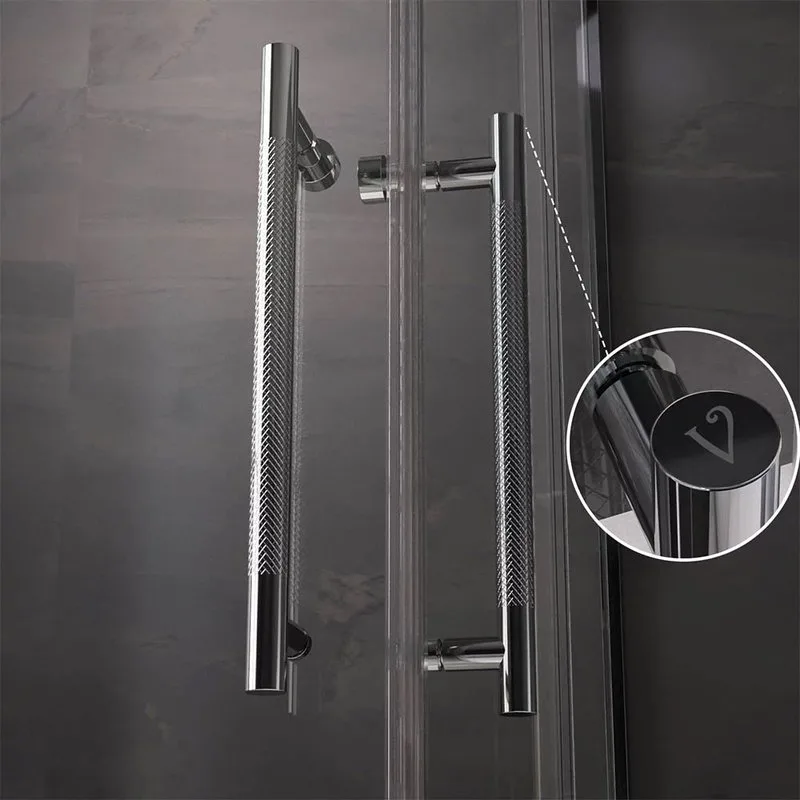 Душевой уголок Veconi Premium Trento PTC-20CH 110x80, профиль хром, стекло прозрачное Sancos — официальный сайт