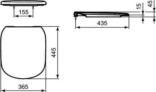 Крышка-сиденье Ideal Standard Tesi T352901 с микролифтом Sancos — официальный сайт