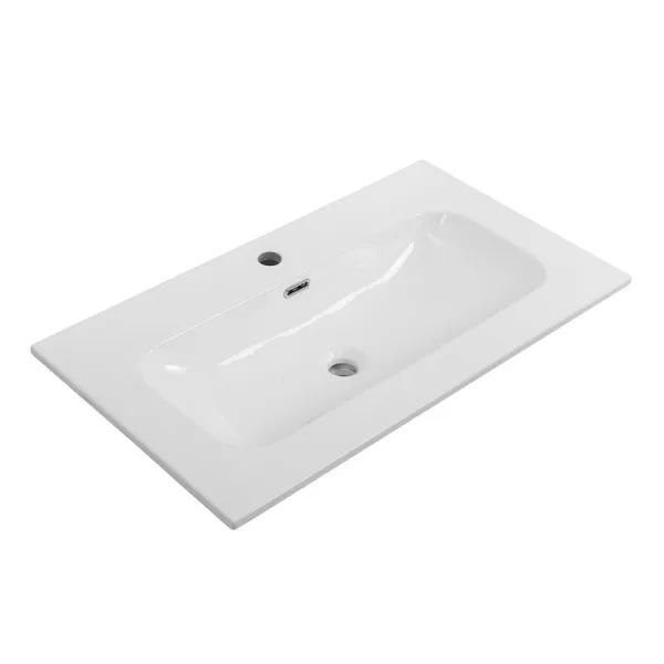 Мебельная раковина Cezares Eco 80 белая глянцевая Sancos — Оригинал