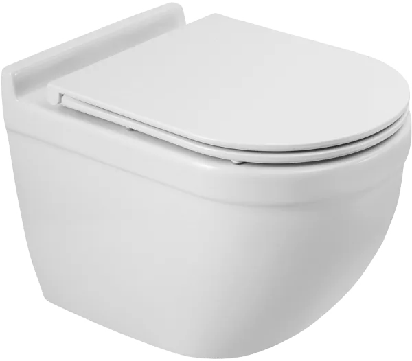 Унитаз подвесной BelBagno Senso-R BB017CH-TOR BB870SC с микролифтом, безободковый, белый Sancos — Оригинал