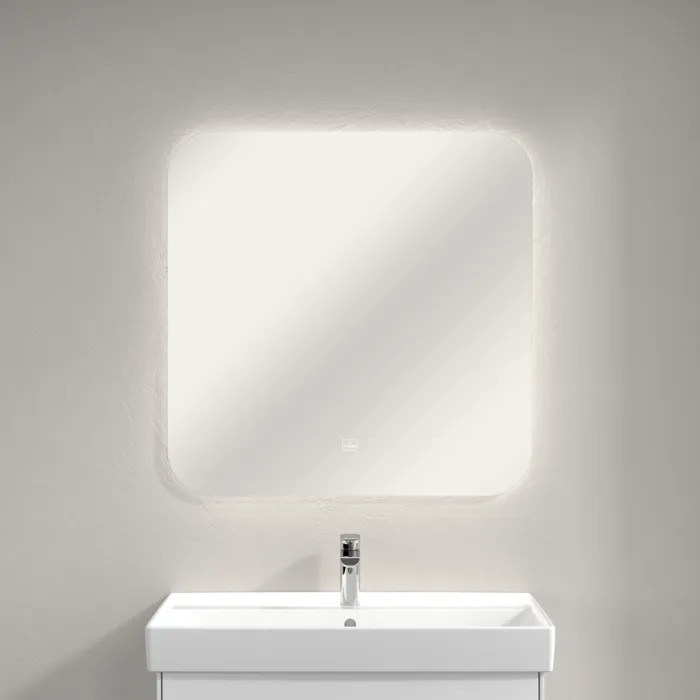 Зеркало Villeroy & Boch More to See Lite A4628000 80х80 с LED-подсветкой, 6500 K Sancos — официальный сайт