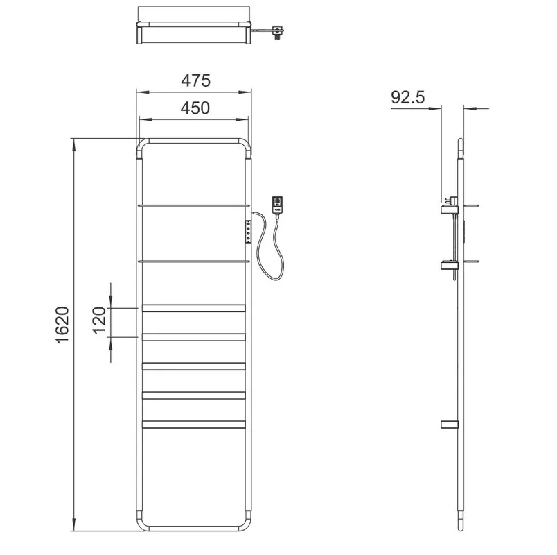 Полотенцесушитель электрический Wonzon & Woghand WW-A205-BR брашированный никель Sancos — официальный сайт