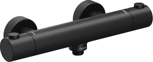 Термостатический смеситель Ravak Puri X070188 черный матовый Sancos — Оригинал