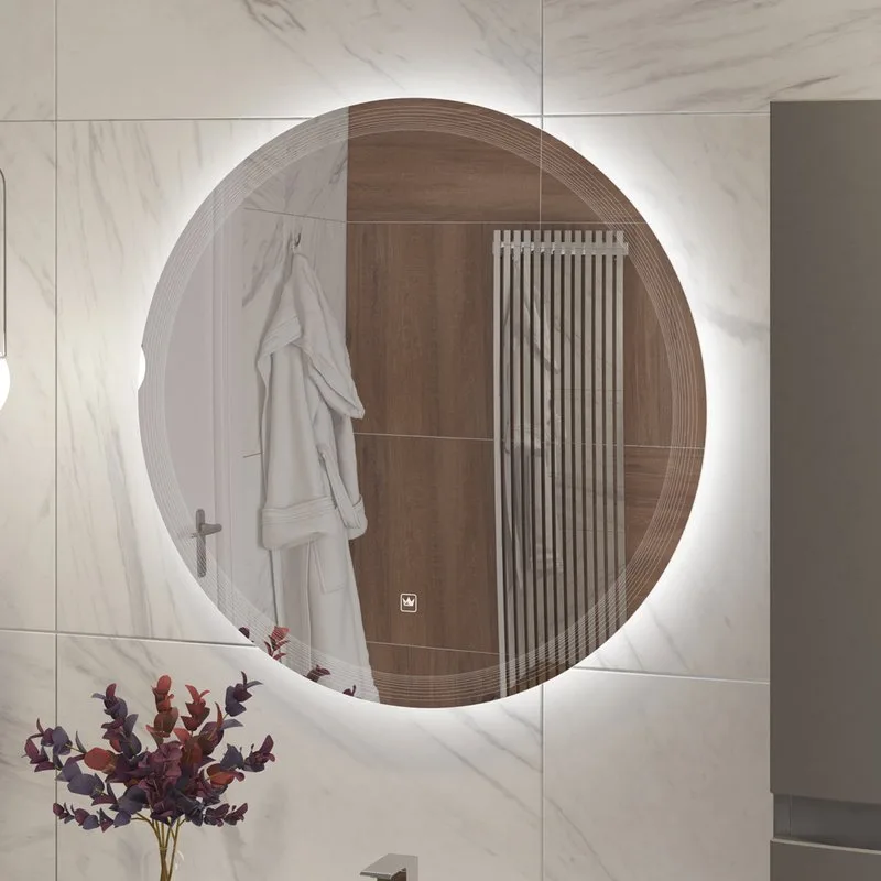 Зеркало круглое Cezares Eco 70 с подсветкой Sancos — официальный сайт
