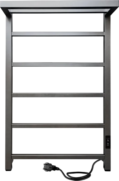 Полотенцесушитель электрический Indigo Forma LEF80-50GFMRt с полкой, graphite metallic Sancos — Оригинал