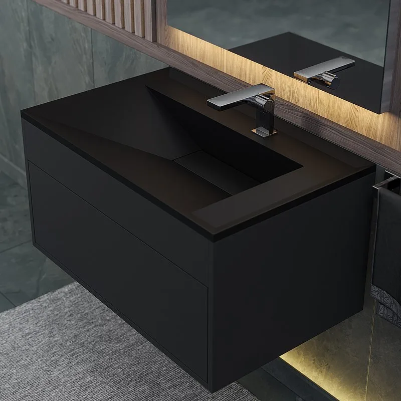 Мебельная раковина Uperwood Lotus Quartz 80 космос Sancos — официальный сайт