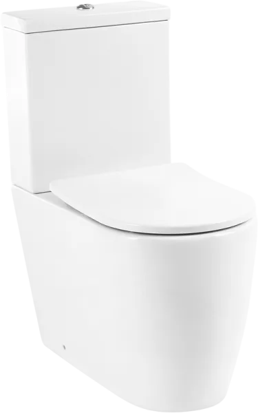 Унитаз-компакт напольный BelBagno Marino BB105CPR BB2031SC с микролифтом, безободковый, глянцевый бе Sancos — Оригинал