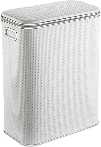 Корзина для белья Geralis PWH-B белая, хром, стандартная Sancos — Оригинал