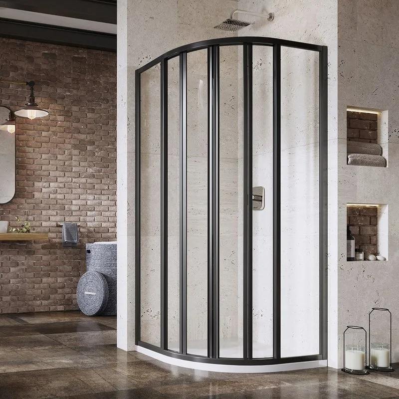 Душевой уголок Ravak Supernova SKKP6-80 195 Transparent, профиль черный Sancos — официальный сайт