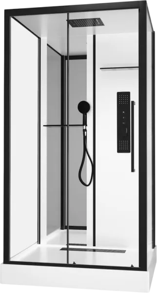 Душевая кабина Black&White Galaxy G8028 1150х900х2170, с низким поддоном Sancos — Оригинал