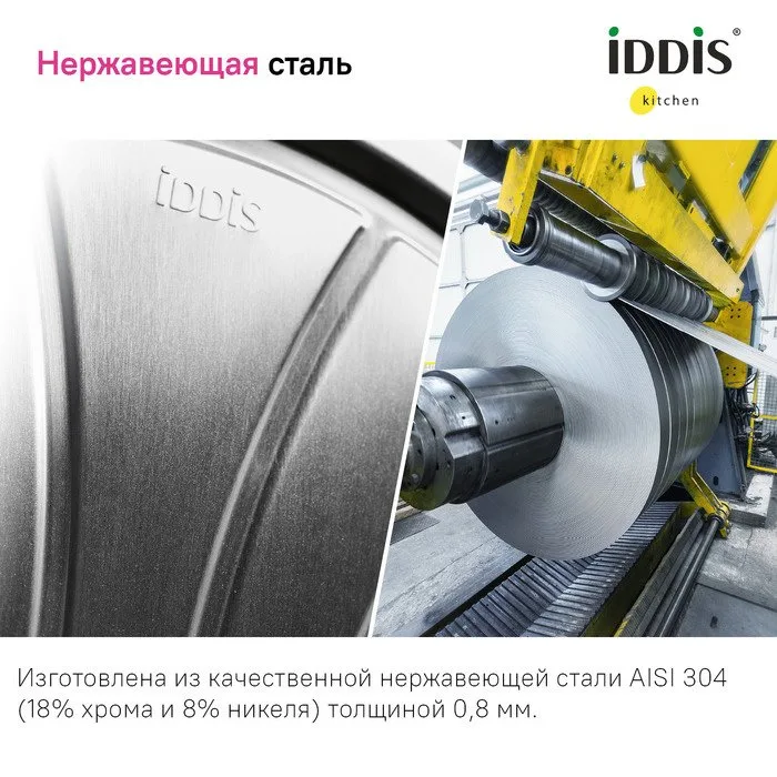 Мойка кухонная IDDIS Sound SND60SDi77 Sancos — официальный сайт