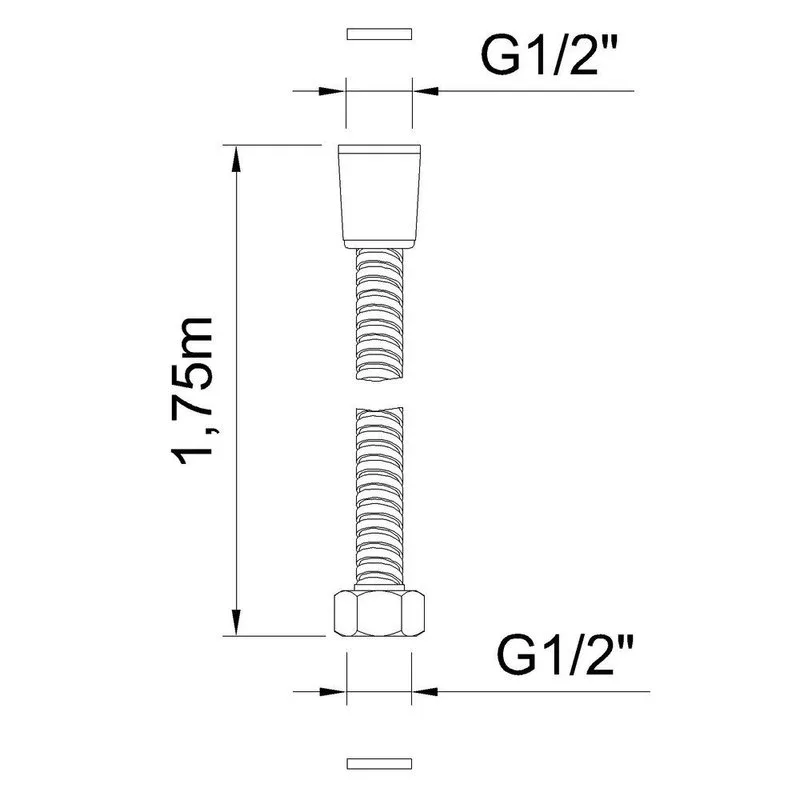 Шланг для душа Clever 1,75 м-1/2" 61973 Sancos — официальный сайт