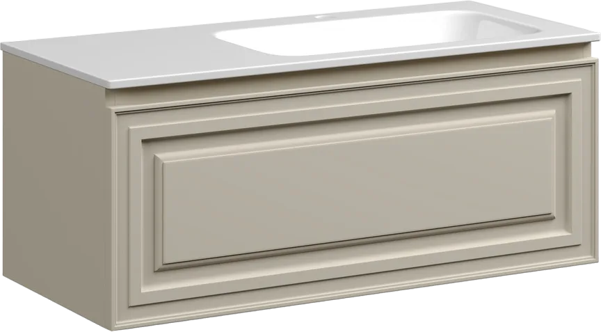 Тумба под раковину Sancos Very 100 R подвесная Beige soft (капучино), VR100RCE Sancos — официальный сайт