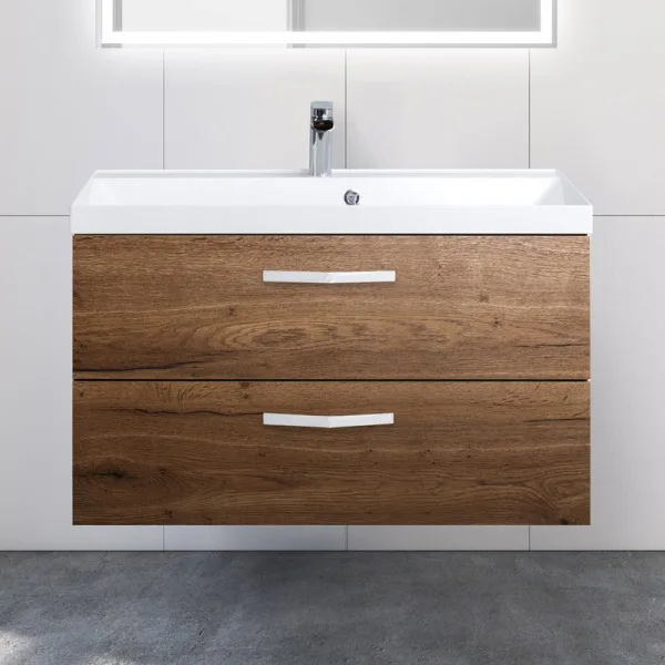 Тумба под раковину без столешницы BelBagno Aurora 90 rovere tabacco Sancos — Оригинал