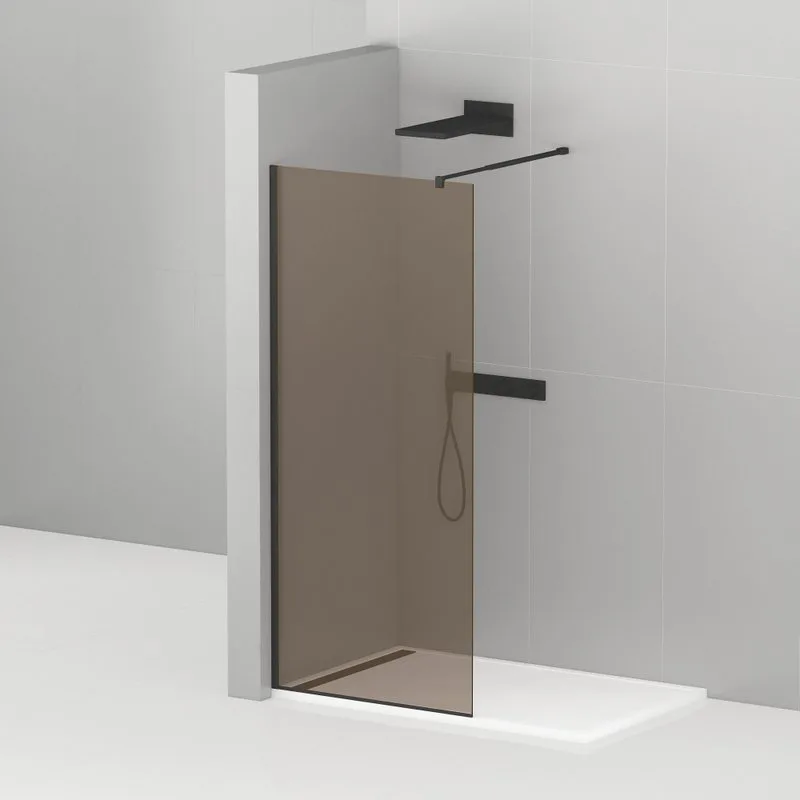 Душевая перегородка Cezares Liberta -L-1-100-BR-NERO Sancos — официальный сайт