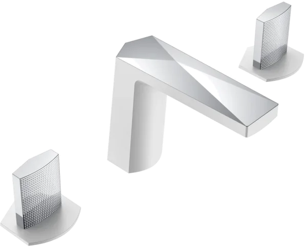 Смеситель для раковины Boheme Venturo 150-WCR-TOUCH белый, хром Sancos — Оригинал