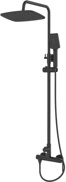 Душевая стойка BelBagno Acqua ACQUA-DOCM-NERO, черный матовый Sancos — Оригинал