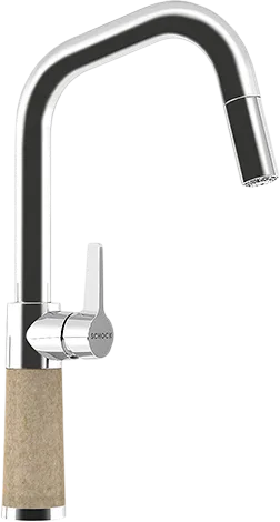 Смеситель для кухни Schock Cristalite SC-530-D выдвижной излив, саббиа Sancos — Оригинал