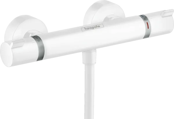 Термостатический смеситель Hansgrohe Ecostat Comfort 13116700 для душа, белый матовый Sancos — Оригинал