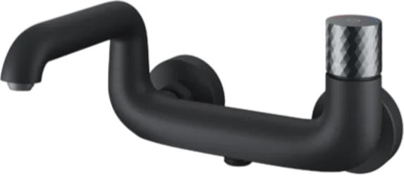 Смеситель для ванны с душем IDDIS Twist TWIBLBTi02WA, черный матовый Sancos — Оригинал