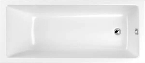 Акриловая ванна WHITECROSS Wave 140x70 см, пристенная, белая Sancos — Оригинал