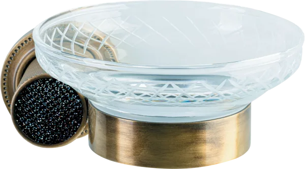 Мыльница Boheme Royal Cristal Black Br подвесная, бронза Sancos — Оригинал