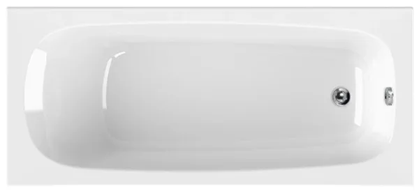 Акриловая ванна Cezares Eco 160-70-41-W37 без опоры 160x70 см, пристенная, белая Sancos — Оригинал