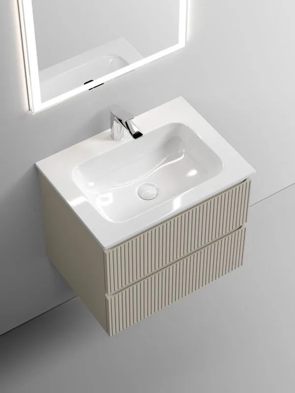 Тумба под раковину Sancos Snob T 60 подвесная Beige soft (капучино), SNT60CE Sancos — официальный сайт
