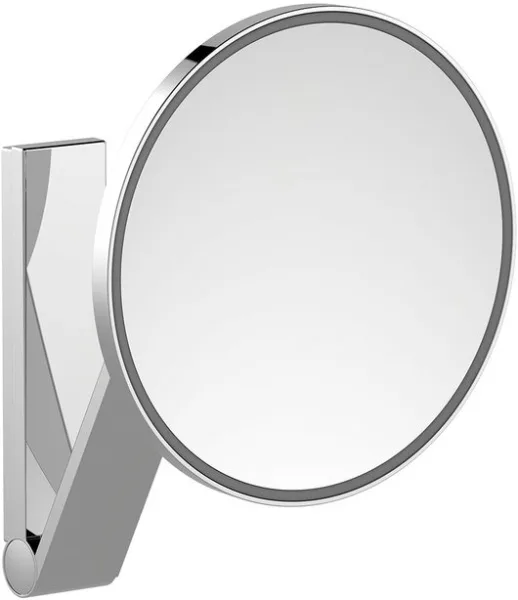 Косметическое зеркало Keuco iLook Move 17612 019003 с подсветкой, телескопическое, поворотное, сталь Sancos — Оригинал