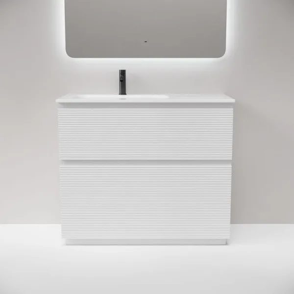 Тумба под раковину Sancos Folk Floor 100 напольная левая Bianco (белый), FL100FLW Sancos — Оригинал