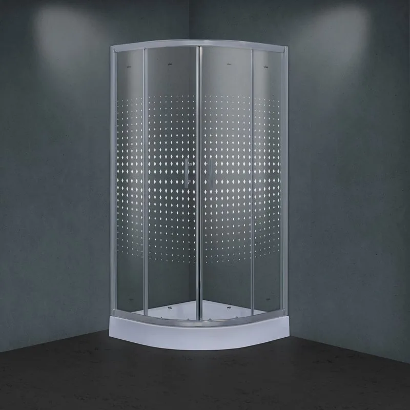 Душевой уголок Timo TL-8001R Romb Glass с поддоном Sancos — официальный сайт
