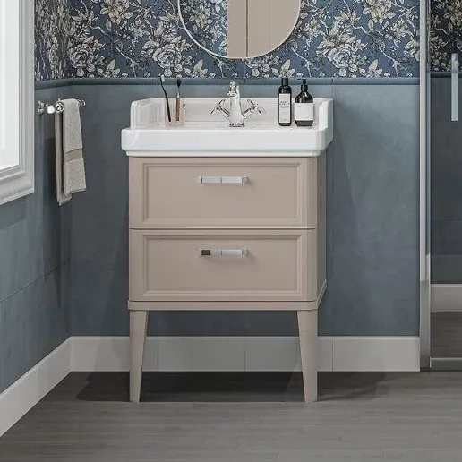 Тумба под раковину без столешницы KERAMA MARAZZI Pompei 60 напольная, с 2 ящиками, камео бежевый гля Sancos — Оригинал