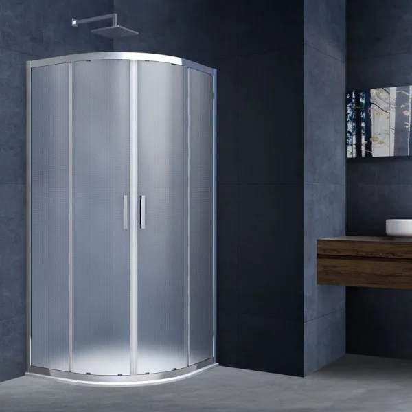 Душевой уголок Vincea Alpha VSQ-3AL900MT 90x90, профиль хром, стекло текстурное Sancos — Оригинал
