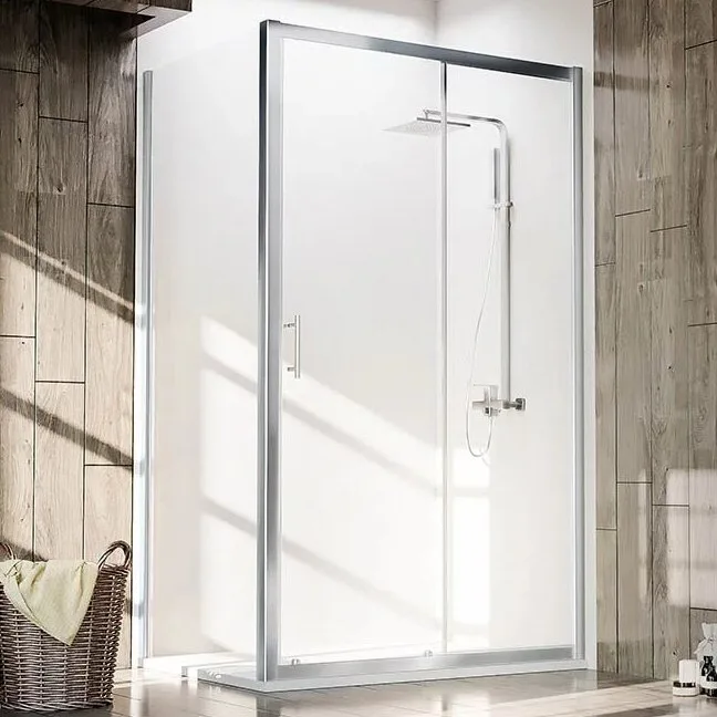 Душевой уголок Veconi Rovigo RV-072 120x70, профиль хром Sancos — официальный сайт
