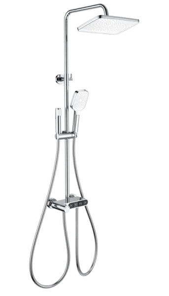 Душевая стойка Wonzon & Woghand MUSE Corno WW-B3112-CR, с гигиеническим душем, хром Sancos — Оригинал