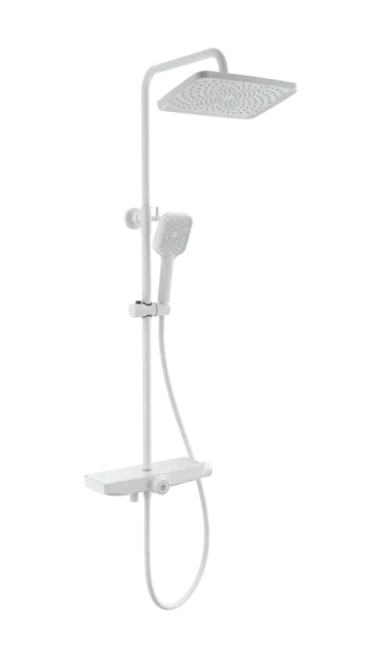 Душевая стойка Wonzon & Woghand ThermoKlick WW-B3098-A-MW, матовая белая Sancos — Оригинал