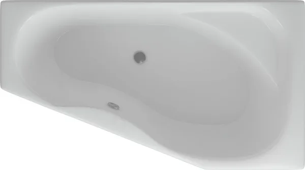 Акриловая ванна AQUATEK Медея MED180-0000038 R 170x95 см, угловая, правая, пристенная, белая Sancos — Оригинал