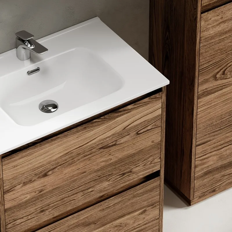 Тумба с раковиной Sancos Libra Floor 70 дуб чарльстон, белая раковина CN7007 Sancos — официальный сайт