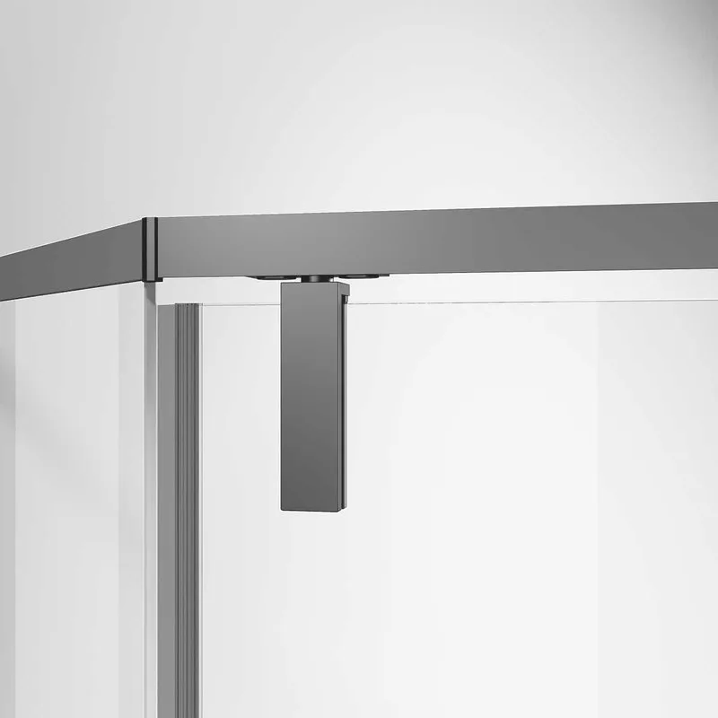 Душевой уголок Vincea Slim-N VSP-4SN100CLGM 100х100, профиль вороненая сталь, стекло прозрачное Sancos — официальный сайт