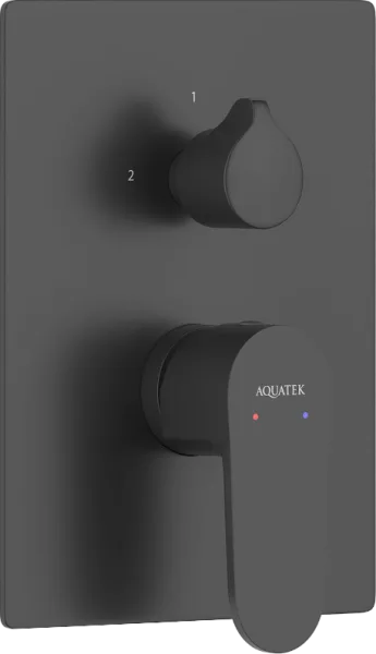 Встраиваемый смеситель AQUATEK Оберон AQ1247MB С ВНУТРЕННЕЙ ЧАСТЬЮ, 3 режима, матов Sancos — Оригинал