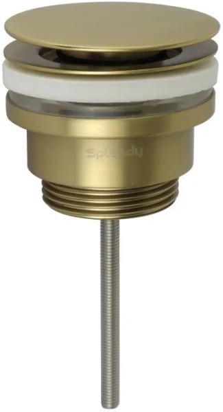Донный клапан для раковины Splendy AA3071ORMGM, брашированное золото Sancos — Оригинал