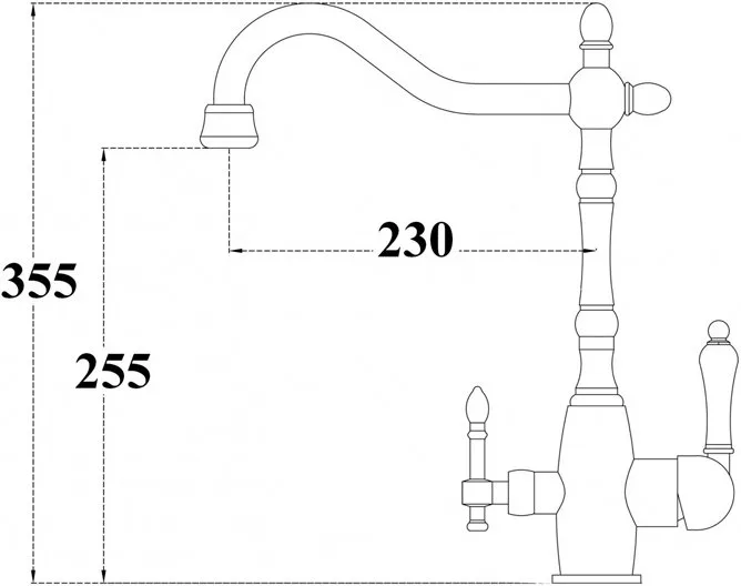Смеситель для кухни Zorg Sanitary ZR 312 YF-33-nikel Sancos — официальный сайт