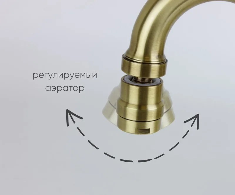 Смеситель для кухни Bronze de Luxe Royal 21973K/1 бронза Sancos — официальный сайт