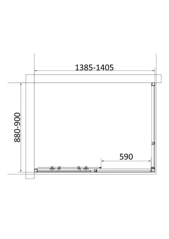 Душевой уголок Vincea Slim VSR-6SL9014CL 140х90 см, профиль глянцевый хром, стекло прозрачное Sancos — официальный сайт